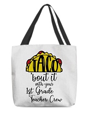 1st Grade Teacher All-Over Tote tile