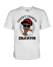 Educator V-Neck T-Shirt tile
