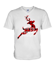 Counselor - Chistmas V-Neck T-Shirt tile