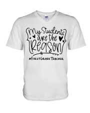 1st Grade - First Grade V-Neck T-Shirt tile