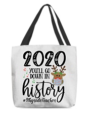 4th Grade Teacher All-Over Tote tile