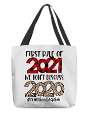 Preschool Teacher All-Over Tote tile