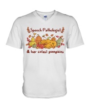 Speech Pathologist V-Neck T-Shirt tile