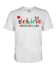 Kindergarten Teacher V-Neck T-Shirt tile