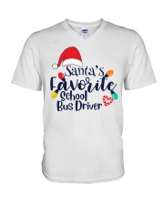 School Bus Driver - Christmas V-Neck T-Shirt tile