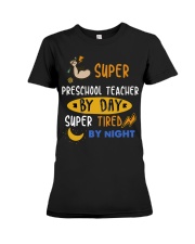Preschool Teacher Premium Fit Ladies Tee tile