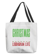 Librarian - Christmas All-Over Tote tile