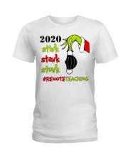 Remote Teaching - Christmas Ladies T-Shirt tile