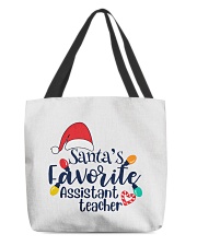 Assistant Teacher - Christmas All-Over Tote tile