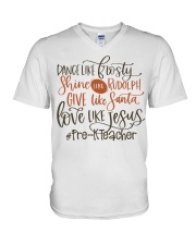 Pre-K Teacher V-Neck T-Shirt tile