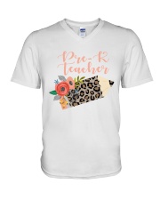 Pre-K Teacher V-Neck T-Shirt tile