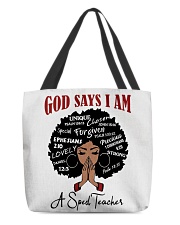 SPED Special Education Teacher All-Over Tote tile