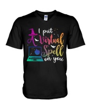 I put a virtual spell on you V-Neck T-Shirt tile