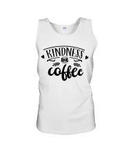 Kindness and coffee Unisex Tank tile