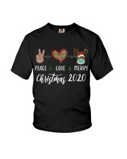 Peace love Merry Christmas 2020 Youth T-Shirt tile