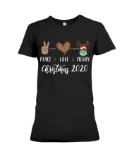 Peace love Merry Christmas 2020 Premium Fit Ladies Tee tile