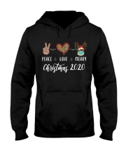 Peace love Merry Christmas 2020 Hooded Sweatshirt tile
