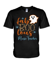 Music Teacher V-Neck T-Shirt tile