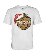 Teacher - Christmas V-Neck T-Shirt tile