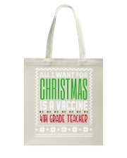 4th Grade Teacher - Christmas Tote Bag tile