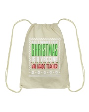 4th Grade Teacher - Christmas Drawstring Bag tile