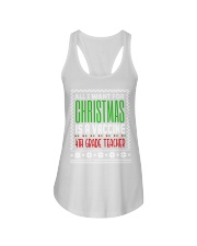 4th Grade Teacher - Christmas Ladies Flowy Tank tile