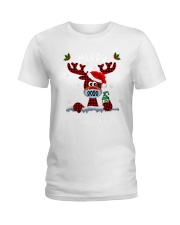 Merry Reindeer Ladies T-Shirt tile