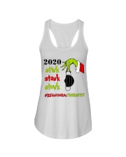 Behavioral Therapist Christmas Ladies Flowy Tank tile