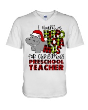 Preschool Teacher V-Neck T-Shirt tile