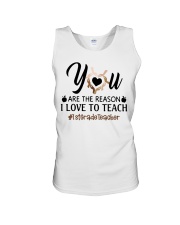 1st Grade Teacher Unisex Tank tile