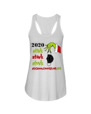 School Counselor Christmas Ladies Flowy Tank tile