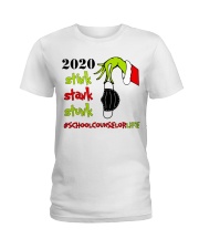 School Counselor Christmas Ladies T-Shirt tile