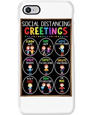 Social Distancing Greetings Phone Case tile