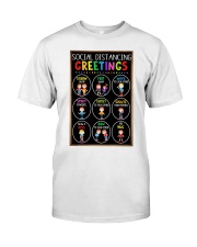 Social Distancing Greetings Classic T-Shirt tile