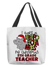 5th Grade Teacher All-Over Tote tile