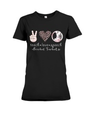 Preschool Teacher Premium Fit Ladies Tee tile