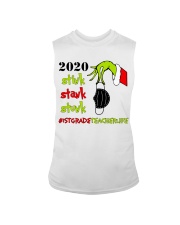 1st Grade Teacher Christmas Sleeveless Tee tile