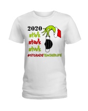 1st Grade Teacher Christmas Ladies T-Shirt tile