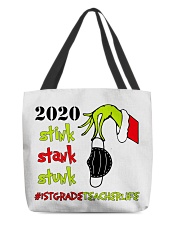1st Grade Teacher Christmas All-Over Tote tile