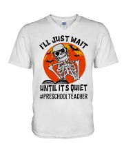 Preschool Teacher V-Neck T-Shirt tile