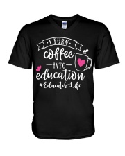 Educator V-Neck T-Shirt tile