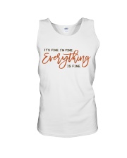 Everything is fine Unisex Tank tile