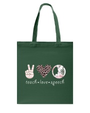 Teach - Love - Speech Tote Bag tile