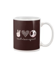 Teach - Love - Speech Mug tile