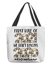 4th Grade Teacher All-Over Tote tile