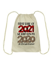1st Grade Teacher Drawstring Bag tile