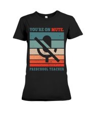 Preschool Teacher Premium Fit Ladies Tee tile