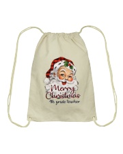 4th Grade Teacher - Christmas Drawstring Bag tile
