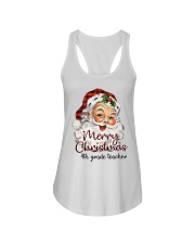 4th Grade Teacher - Christmas Ladies Flowy Tank tile