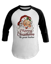 4th Grade Teacher - Christmas Baseball Tee tile